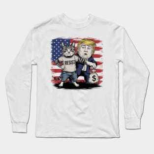 Cats Against Trump Long Sleeve T-Shirt